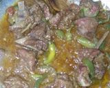 A picture of step 1 of Koila Shimla Mutton Kardahi.