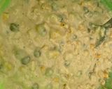 A picture of step 1 of Corn cake with bacon and sriracha mayo sunny side up.