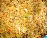 A picture of step 1 of Dafadukan couscous da kayan lambu da hanta so yummy.