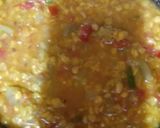 A picture of step 3 of Lauki chana dal.