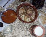 صورة لخطوة 3 من وصفة بربوشة باللحم ولفت سعيدي 😋😋😋