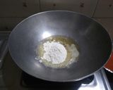 A picture of step 5 of Mexican beans enchiladas.