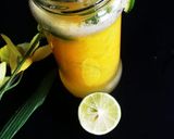 A picture of step 2 of Sweet and tangy mango Lemonade🍹jar.