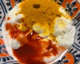 Foto del passaggio 4 della ricetta Pollo tandoori veloce su pane ciapati e salsa alla curcuma