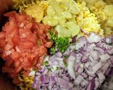 A picture of step 2 of Murmura Bhel.