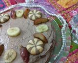 عکس مرحله 2 از دستور کیک خامه و میوه