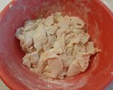 A picture of step 1 of Chicken Strips Parmigiana Style.
