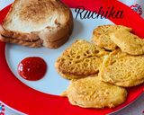 A picture of step 7 of Boiled Aloo tawa pakore.