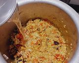 A picture of step 2 of Masala bhat.