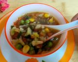 A picture of step 12 of Hot and Sour Soup.