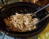 A picture of step 2 of Crockpot Chicken Tacos in a Crispy Shell.