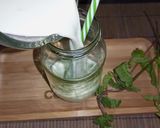 A picture of step 3 of Mint Lassi 💚🥛🇮🇳🇵🇰.