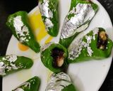 A picture of step 6 of Kaju pan roll.