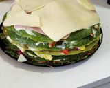 Foto del paso 11 de la receta: Tarta de panqueques rellena de verduras