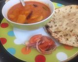 A picture of step 12 of Dahi Wale Gatta Sabzi with Khoba Roti.