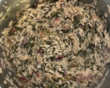 A picture of step 6 of Spinach and rice in lemon 🍋 😃.