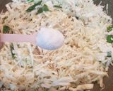 A picture of step 4 of Cabbage Chana dal Poriyal.