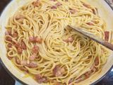 Tallarines a la carbonara