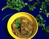 A picture of step 8 of Chicken Hariyali.