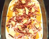 Une image de l'étape 4 de Gratin patate douce, lardon et reblochon.