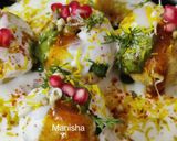 A picture of step 5 of Dahi Puri Chaat(No Fire).