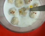 A picture of step 2 of Makhana almond sabza milk shake.