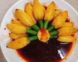 Hình bước làm 5 của món Chuối cao làm từ mực