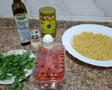 A picture of step 4 of Quinoa Mediterranean Salad.