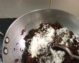 A picture of step 3 of Haalim laddoos (Garden cress seed laddoos).