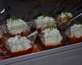Une image de l'étape 4 de Verrines velouté de gambas et chantilly au fenouil.