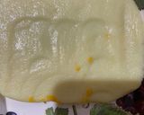 A picture of step 5 of Kesar malai burfi.