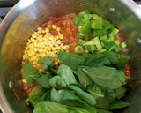 A picture of step 2 of Mexican black bean soup.
