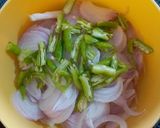 A picture of step 1 of Onion Pakoda (South Indian Crunchy and Light Pakodas).