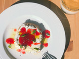 Drunk strawberry sauce