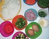 A picture of step 1 of Chinese stir fry rice #my unique recipe.