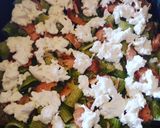 A picture of step 5 of Baked Pasta with Arugula Pesto.