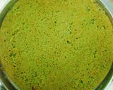 A picture of step 4 of Dhokla e Salsa.