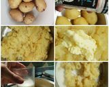 Foto del paso 5 de la receta Bomba de Patata rellena de Pulpo a la Camarlenca