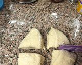 A picture of step 1 of Star Bread.