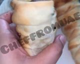 A picture of step 8 of Pizza cones.