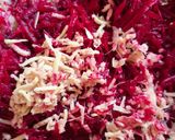 A picture of step 2 of Amla beetroot mukhwas.