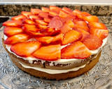 Foto del paso 12 de la receta: Tarta cremosa de chocolate y fresas, “sin gluten”