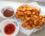 A picture of step 8 of Viazi karai.