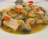 Foto del paso 7 de la receta: Guiso de pollo con berenjena, calabacín y pimientos
