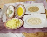 A picture of step 1 of Potato Kibbeh with Eggs.