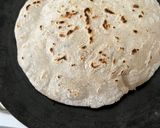 A picture of step 3 of Jowar Bhakri and vegetable (Pendbhaji Bhakri).