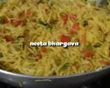 A picture of step 1 of Vermicelli veggies pulav.