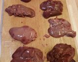 Csirkemáj baconbe tekerve recept fázis 1 fotója