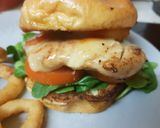 A picture of step 3 of My Sweet Chilli Chicken Burger. 💖.