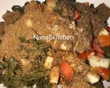 A picture of step 2 of Moringa salad 🥗.